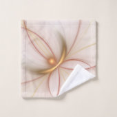 高貴な銅及び金ゴールド抽象芸術モダンフラクタルアート バスタオルセット (ウォッシュタオル)