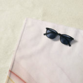 高貴な銅及び金ゴールド抽象芸術モダンフラクタルアート ビーチタオル (インサイチュ)