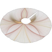 高貴な銅及び金ゴールド抽象芸術モダンフラクタルアート ブラッシュドポリエステルツリースカート (アングル)