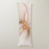 高貴な銅及び金ゴールド抽象芸術モダンフラクタルアート ボディピロー (正面縦)