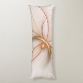 高貴な銅及び金ゴールド抽象芸術モダンフラクタルアート ボディピロー (裏面 (縦))