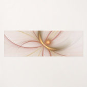 高貴な銅及び金ゴールド抽象芸術モダンフラクタルアート ヨガマット (正面(横))