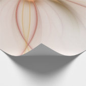 高貴な銅及び金ゴールド抽象芸術モダンフラクタルアート ラッピングペーパー (角)