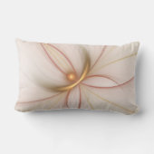 高貴な銅及び金ゴールド抽象芸術モダンフラクタルアート ランバークッション (裏面)