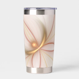 高貴な銅及び金ゴールド抽象芸術モダンフラクタルアート 保温保冷タンブラー