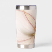 高貴な銅及び金ゴールド抽象芸術モダンフラクタルアート 保温保冷タンブラー (正面)