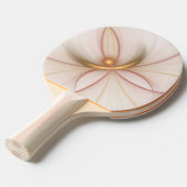 高貴な銅及び金ゴールド抽象芸術モダンフラクタルアート 卓球ラケット (正面アングル)