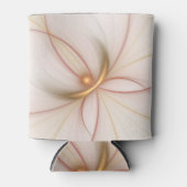 高貴な銅及び金ゴールド抽象芸術モダンフラクタルアート 缶クーラー (正面)