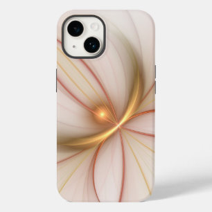 高貴な銅及び金ゴールド抽象芸術モダンフラクタルアート Case-Mate iPhone 14ケース