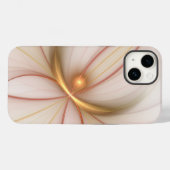 高貴な銅及び金ゴールド抽象芸術モダンフラクタルアート Case-Mate iPhoneケース (裏面 (横))