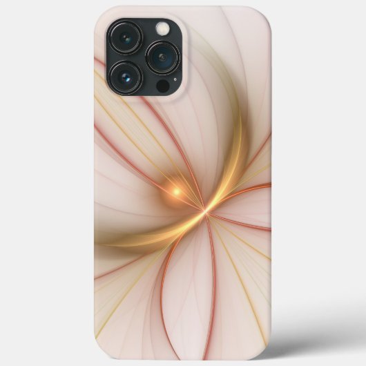 高貴な銅及び金ゴールド抽象芸術モダンフラクタルアート Case-Mate iPhoneケース (裏面)