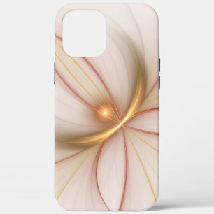 高貴な銅及び金ゴールド抽象芸術モダンフラクタルアート iPhone 12 PRO MAX ケース