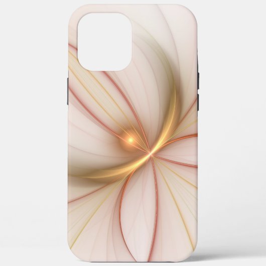 高貴な銅及び金ゴールド抽象芸術モダンフラクタルアート Case-Mate iPhoneケース (裏面)