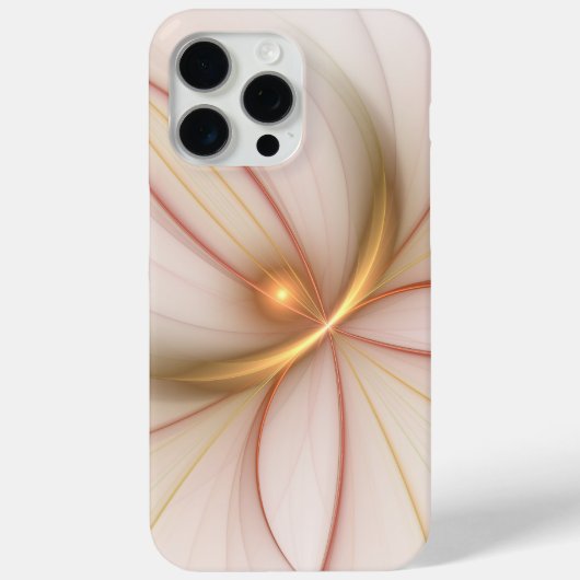 高貴な銅及び金ゴールド抽象芸術モダンフラクタルアート Case-Mate iPhoneケース (裏面)