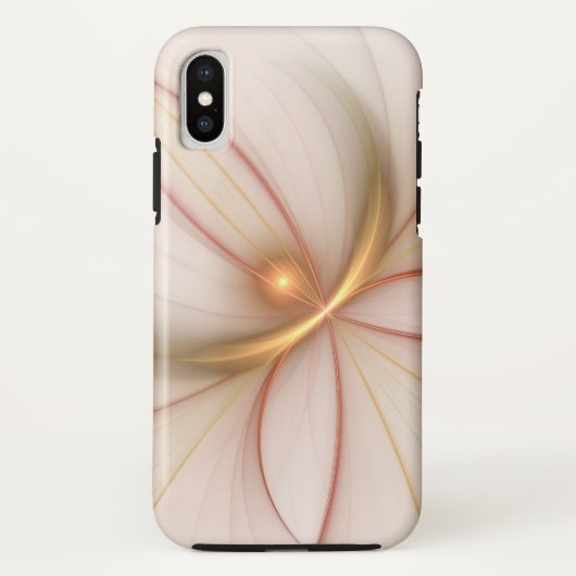 高貴な銅及び金ゴールド抽象芸術モダンフラクタルアート Case-Mate iPhoneケース (裏面)