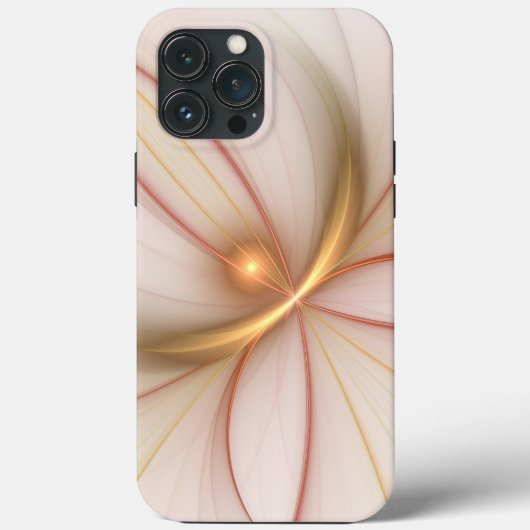 高貴な銅及び金ゴールド抽象芸術モダンフラクタルアート Case-Mate iPhoneケース (裏面)