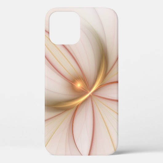 高貴な銅及び金ゴールド抽象芸術モダンフラクタルアート Case-Mate iPhoneケース (裏面)