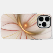 高貴な銅及び金ゴールド抽象芸術モダンフラクタルアート Case-Mate iPhoneケース (裏面 (横))