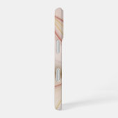 高貴な銅及び金ゴールド抽象芸術モダンフラクタルアート iPhone 16ケース (右側面)