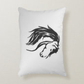 高貴な馬頭 アクセントクッション (正面(垂直))