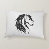 高貴な馬頭 アクセントクッション (裏面)