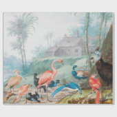高貴な鳥の風景 ラッピングペーパー (フラット)