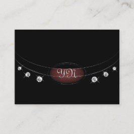 高貴な黒と銀のアミュレットブルーグリーン大理石 名刺