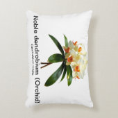 高貴デンドロビウム蘭アクセント枕 アクセントクッション (正面(垂直))