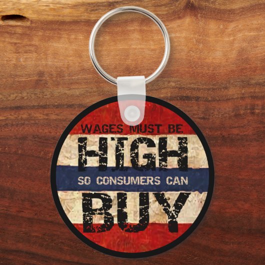 高賃金 キーホルダー (正面)