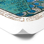 高輪の満月、歌川広重 ポスター (角)