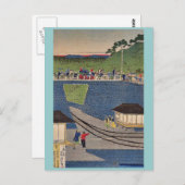 高輪の蒸気列車歌川・吉虎 ポストカード (正面/裏面)