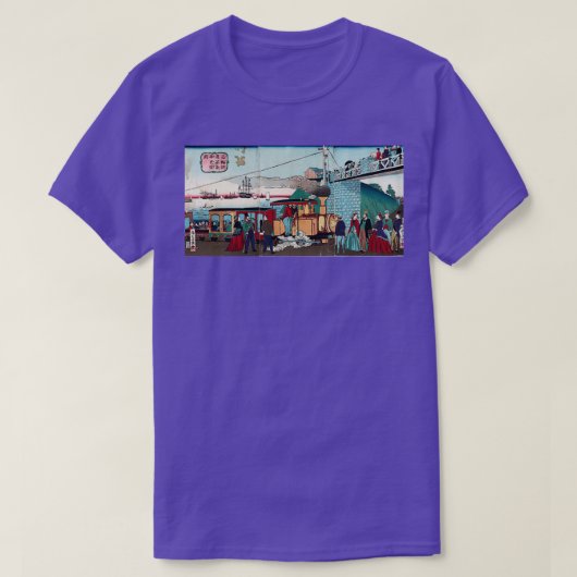 高輪池鉄蒸気機関 Tシャツ (デザイン正面)