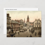 高通り、スコットランド、ダンフリース ポストカード (正面/裏面)