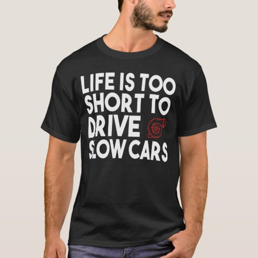 高速おもしろい車手動伝送3ペダルCa Tシャツ (正面)