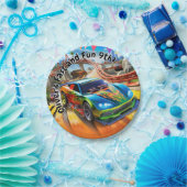 高速およびおもしろい誕生日、レースカー誕生日 ペーパープレート (パーティー)