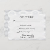 高速および簡単空白のテンプレート 出欠カード (正面/裏面)