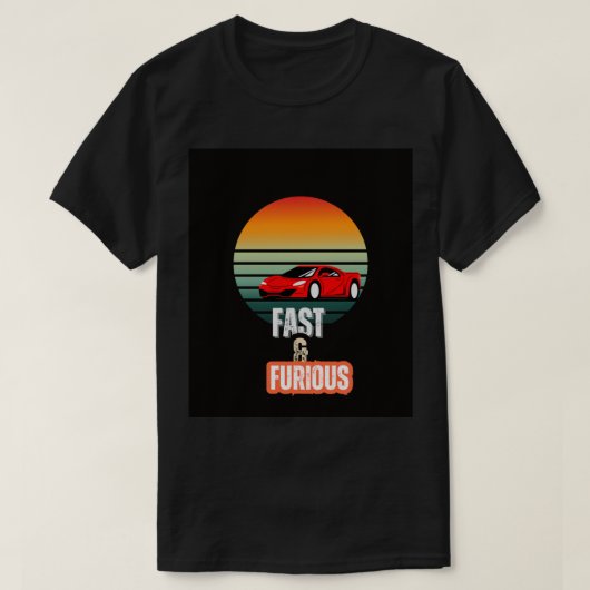 高速で怒り狂ったTシャツデザイン Tシャツ (デザイン正面)