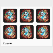 高速で生きかわいらしる死ぬカリッサバラ スクエアシール (シート)