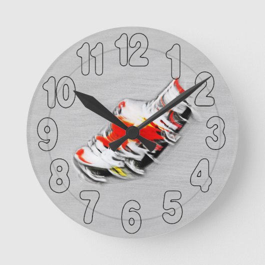 高速なドライバ ラウンド壁時計 (正面)