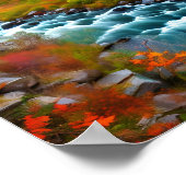 高速に移動ニューイングランドのストリーム。 ポスター (角)