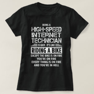 高速インターネット技術者 Tシャツ