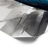 高速オートバイはっきりしたライダー – ，ダイナミック， Vibra ポスター (コーナー)