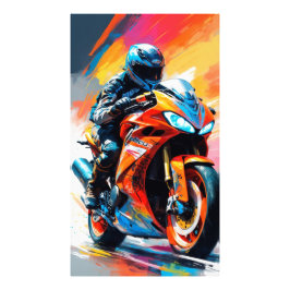 高速オートバイレース フォトプリント
