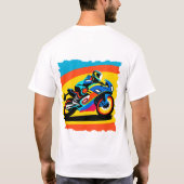 高速オートバイ Tシャツ (裏面)
