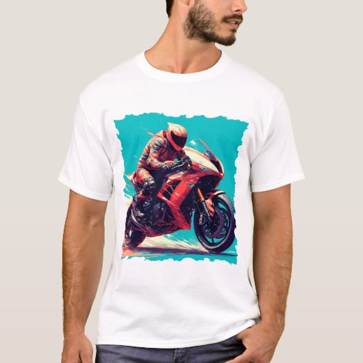 高速オートバイ Tシャツ (正面)