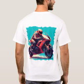 高速オートバイ Tシャツ (裏面)