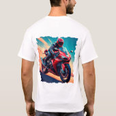 高速オートバイ Tシャツ (裏面)