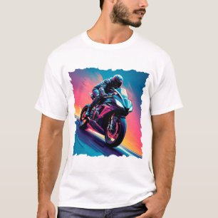高速オートバイ Tシャツ