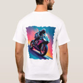 高速オートバイ Tシャツ (裏面)