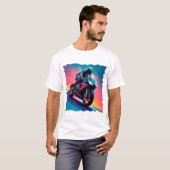 高速オートバイ Tシャツ (正面フル)